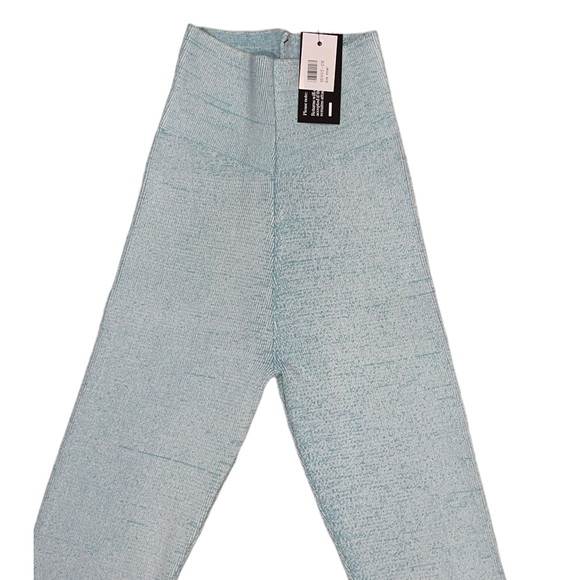 NWT Le Ore Rimini Stirrup Cuff Blue Marled Leggings Size Small - Picture 13 of 14